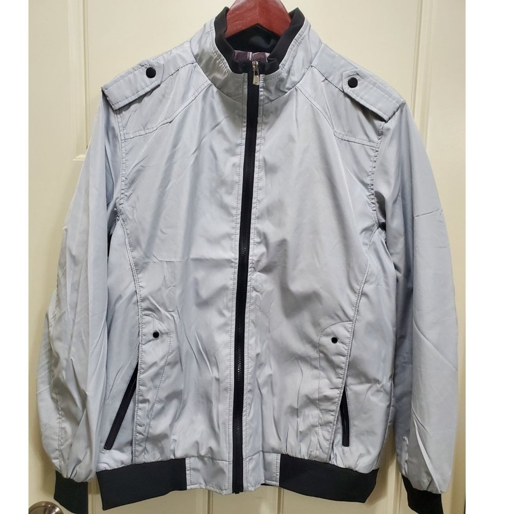 Villain Outerwear Gray Men's Jacket - Size Large